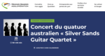 Concert du quatuor australien - Silver Sands Guitar Quartet, France