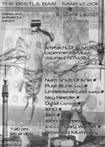 Artefacts of Australian experimental music: volume 2 CD Brisbane launch