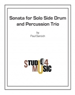 Sonata for solo side drum and percussion trio