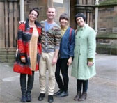 Ensemble Offspring's tourists: Claire Edwardes, Jason Noble, Bree van Reyk and Lamorna Nightingale