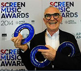 Cezary Skubiszewski with his 3 Screen Music Awards for 2014