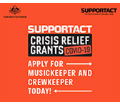 SUPPORT ACT Crisis Relief: MusicKeeper and CrewKeeper, available now!