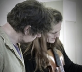 Thomas Green with violinist Sophie Rowell