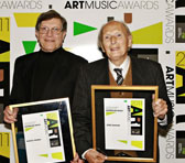 Patrick Thomas and John Hopkins at the Awards ceremony on 3 May 2011