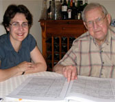 Dr Joanna Drimatis with Robert Hughes AO in Adelaide, April 2007