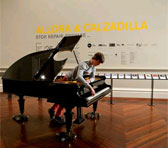 Installation view of Kaldor Public Art Project #26: Allora & Calzadilla, Stop, Repair, Prepare..., at the State Library of Victoria from 16 November – 6 December 2012.  Pianist: Peter Wilson. 