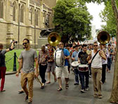 Jazz flashmob, organised by the Melbourne Improvising Collective